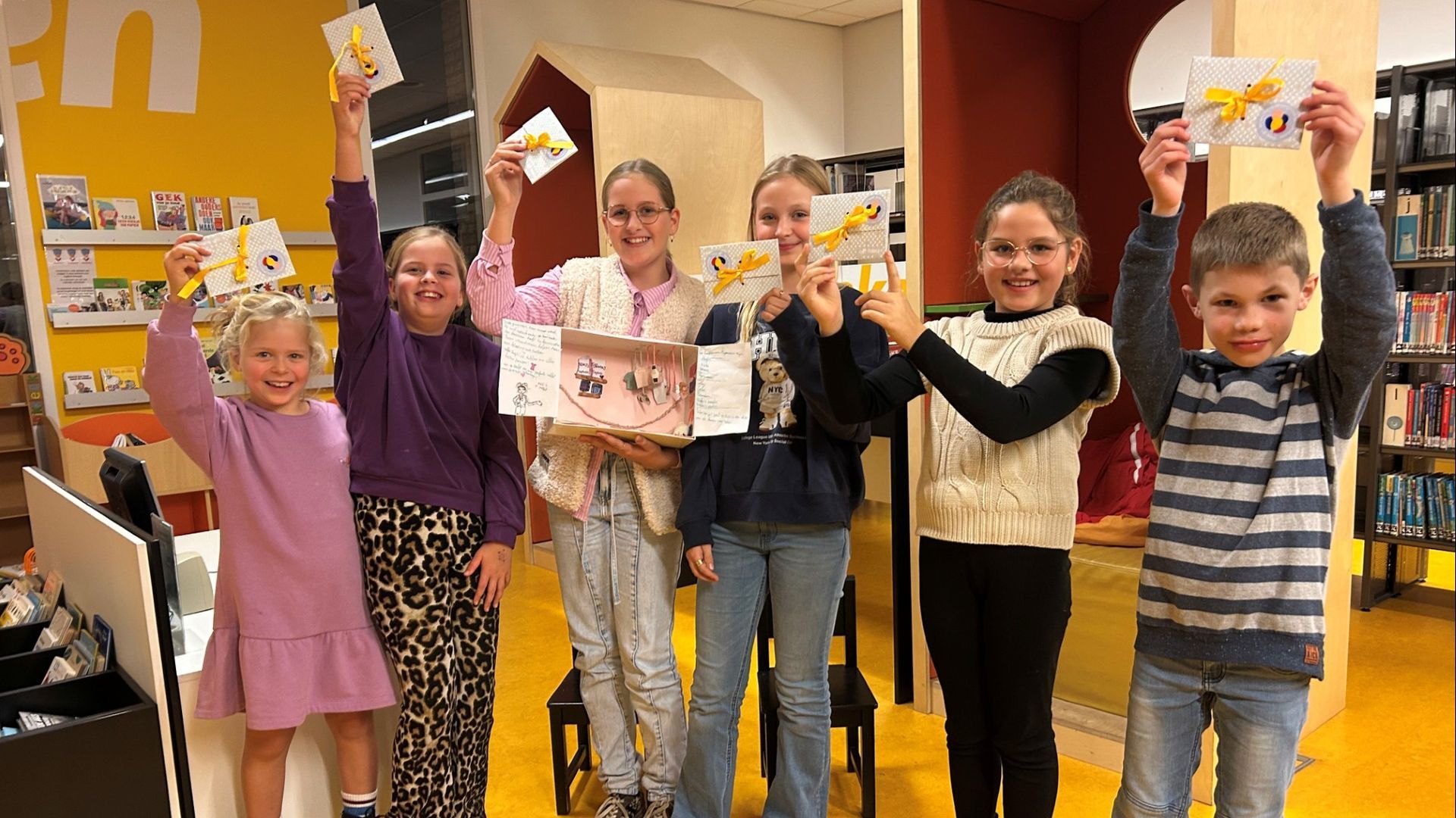 Drie winnaars kijkdozenwedstrijd Scherpenzeel in het zonnetje