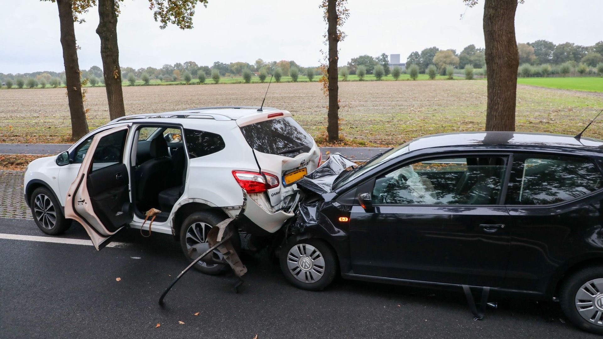 Gewonde bij kop-staart botsing bij De Klomp