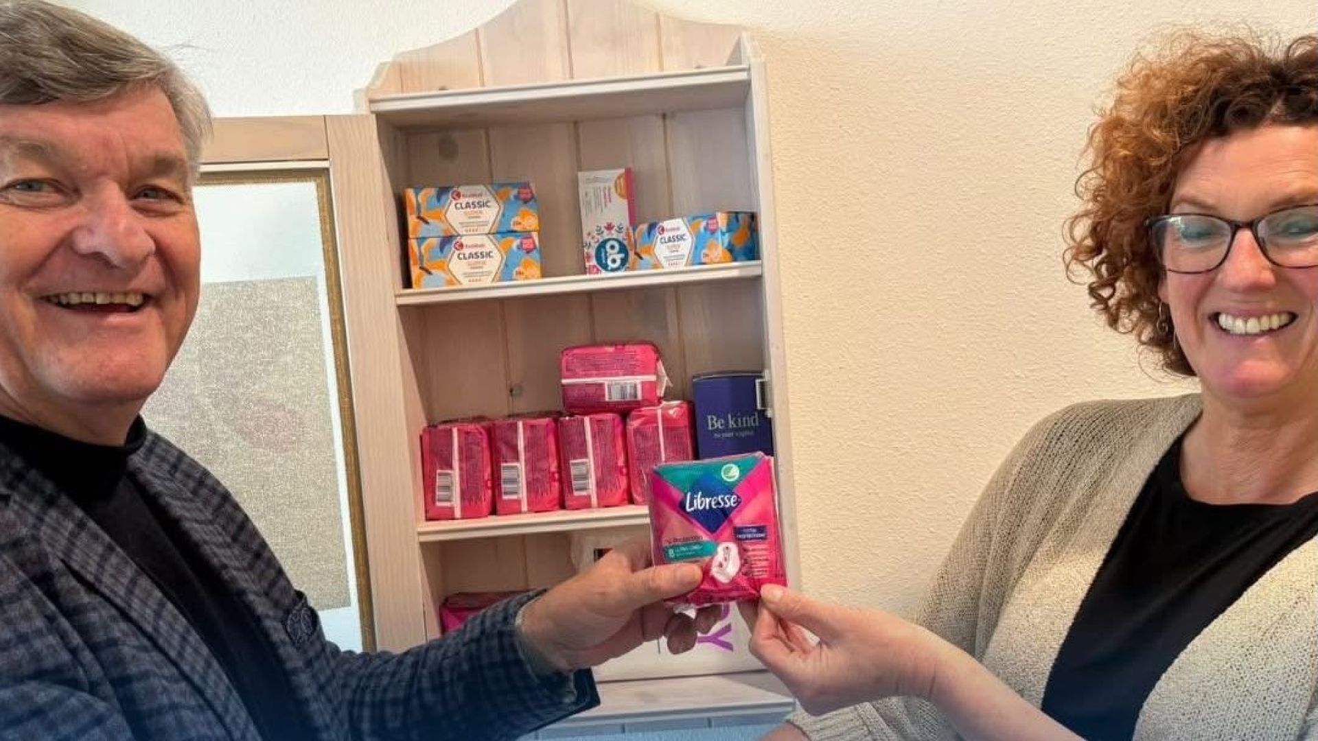 Menstruatie Uitgiftepunt bij het Foort in Scherpenzeel