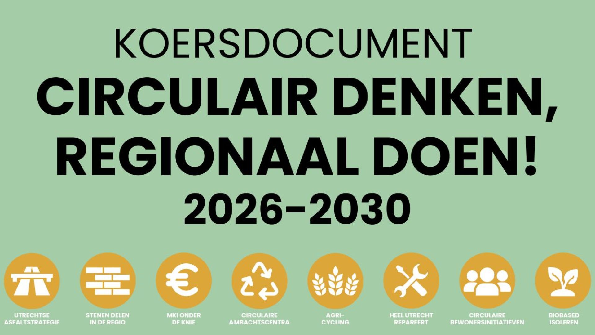 Gemeente Veenendaal tekent Koersdocument ‘Circulair denken, regionaal doen’