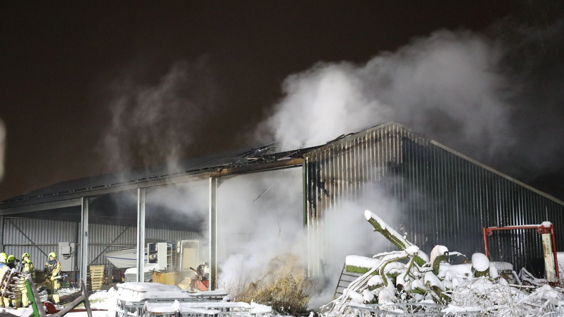 Brand in schuur Harskamp