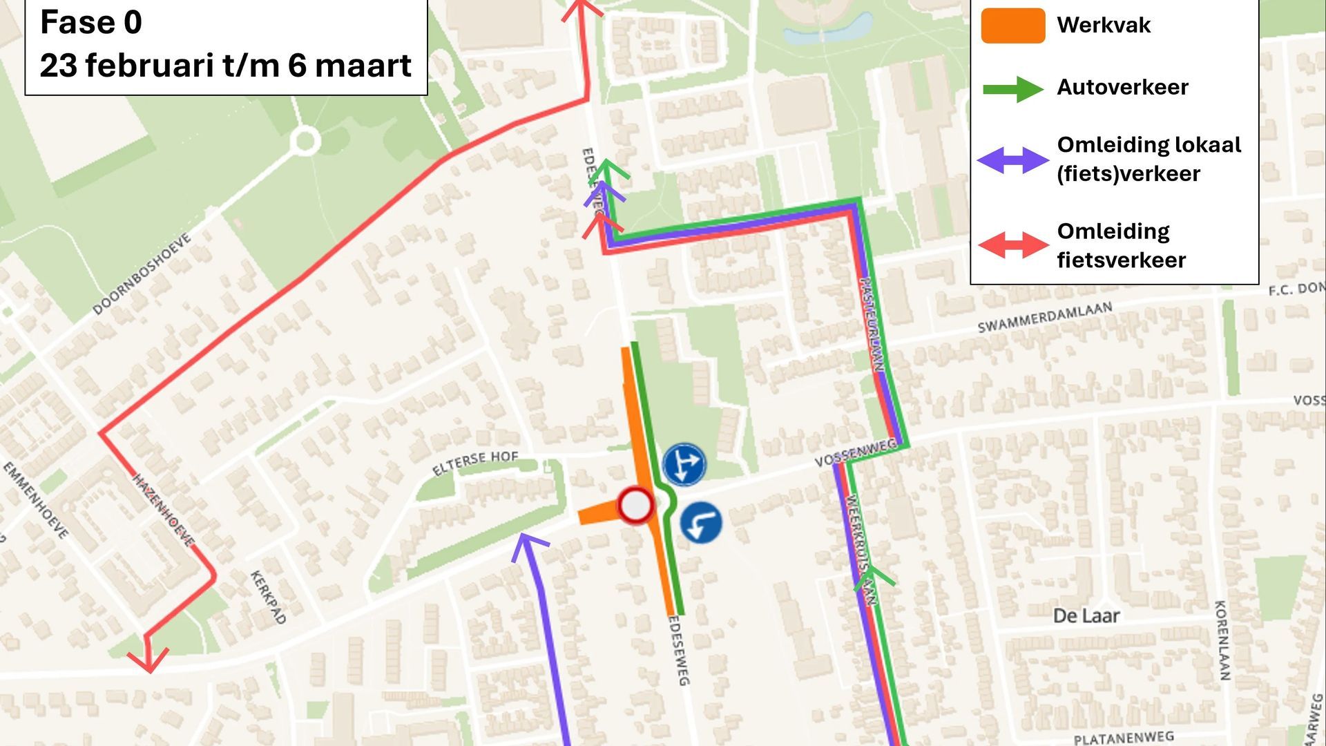 Maandag starten werkzaamheden Edeseweg Bennekom