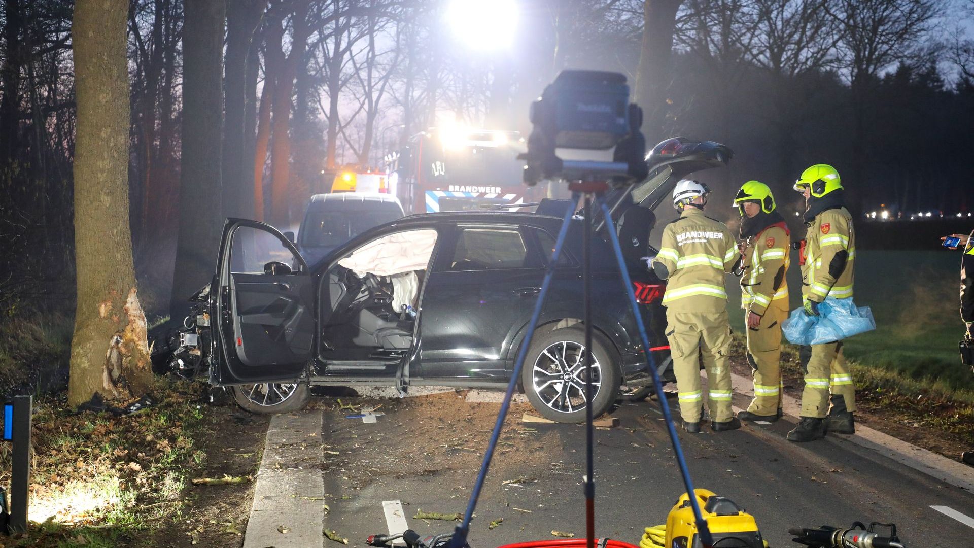 Bestuurder bekneld bij ongeval Woudenberg