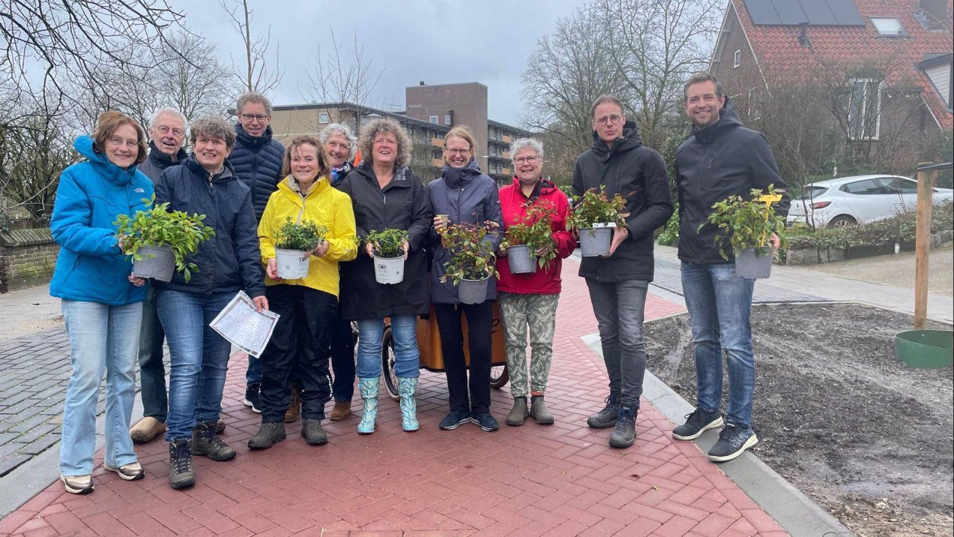 Bewoners Platanenlaan Rhenen maken straat groener