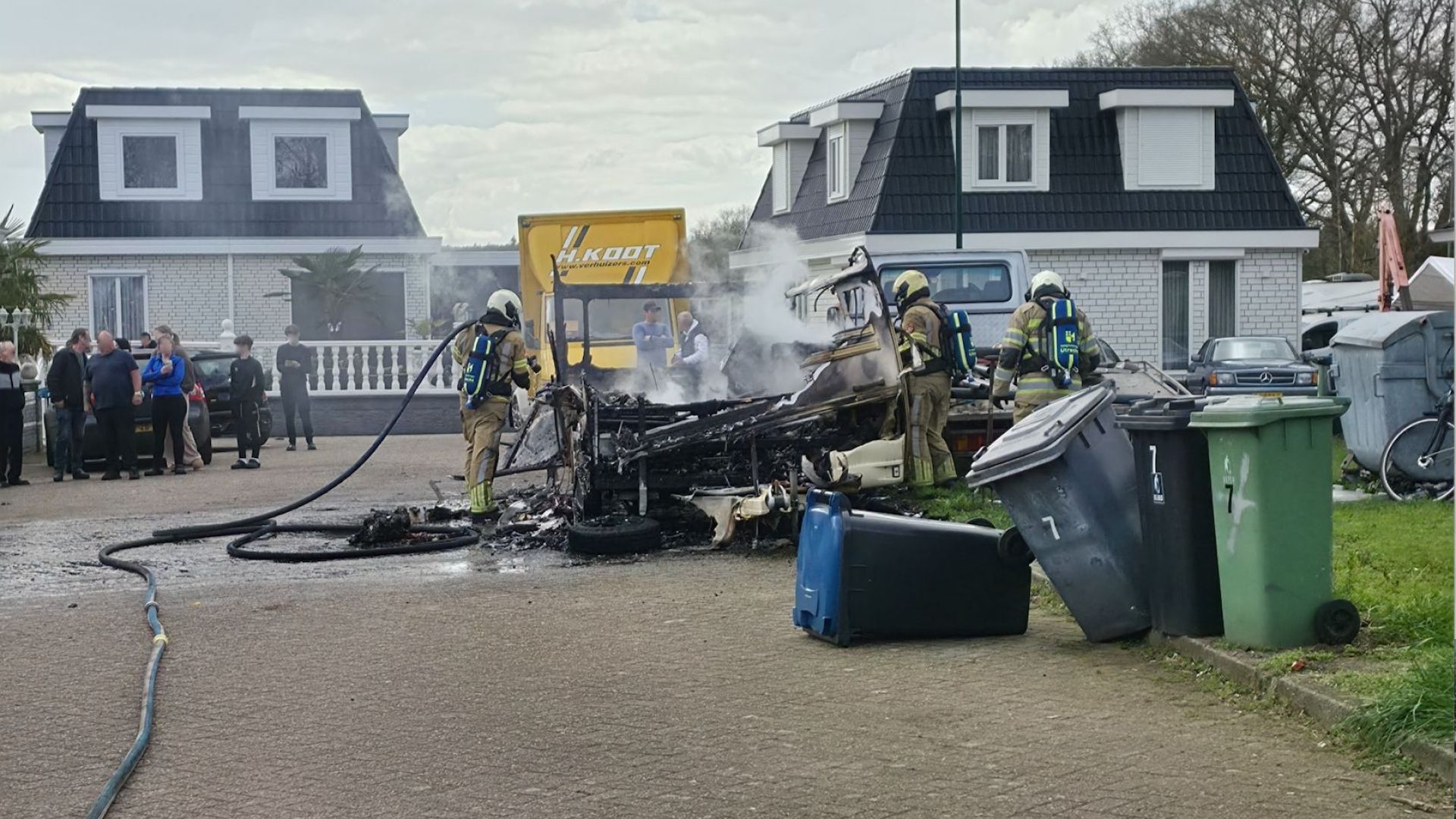 Caravan verwoest bij brand Rhenen