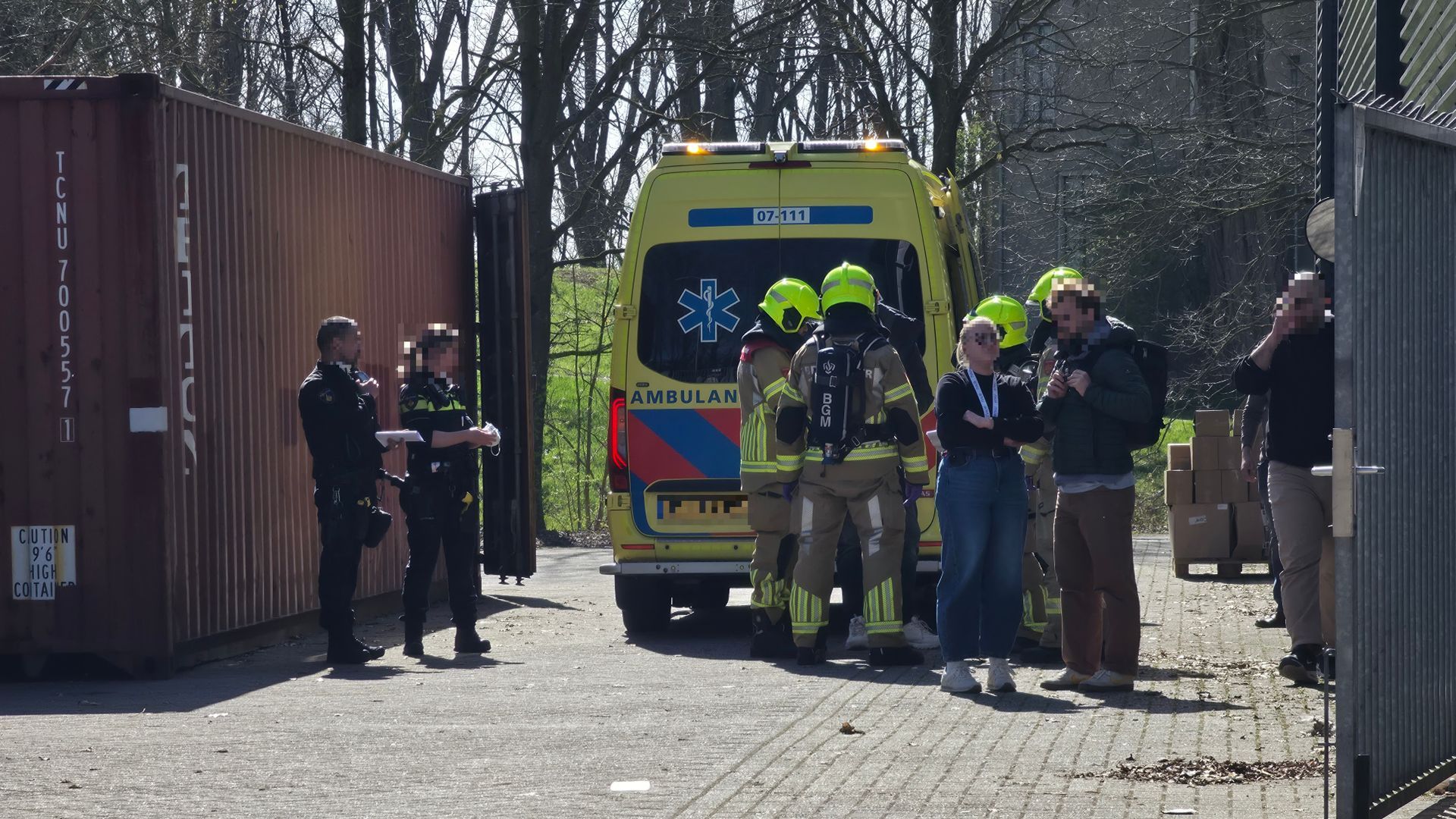 Gewonde bij bedrijfsongeval Wageningen