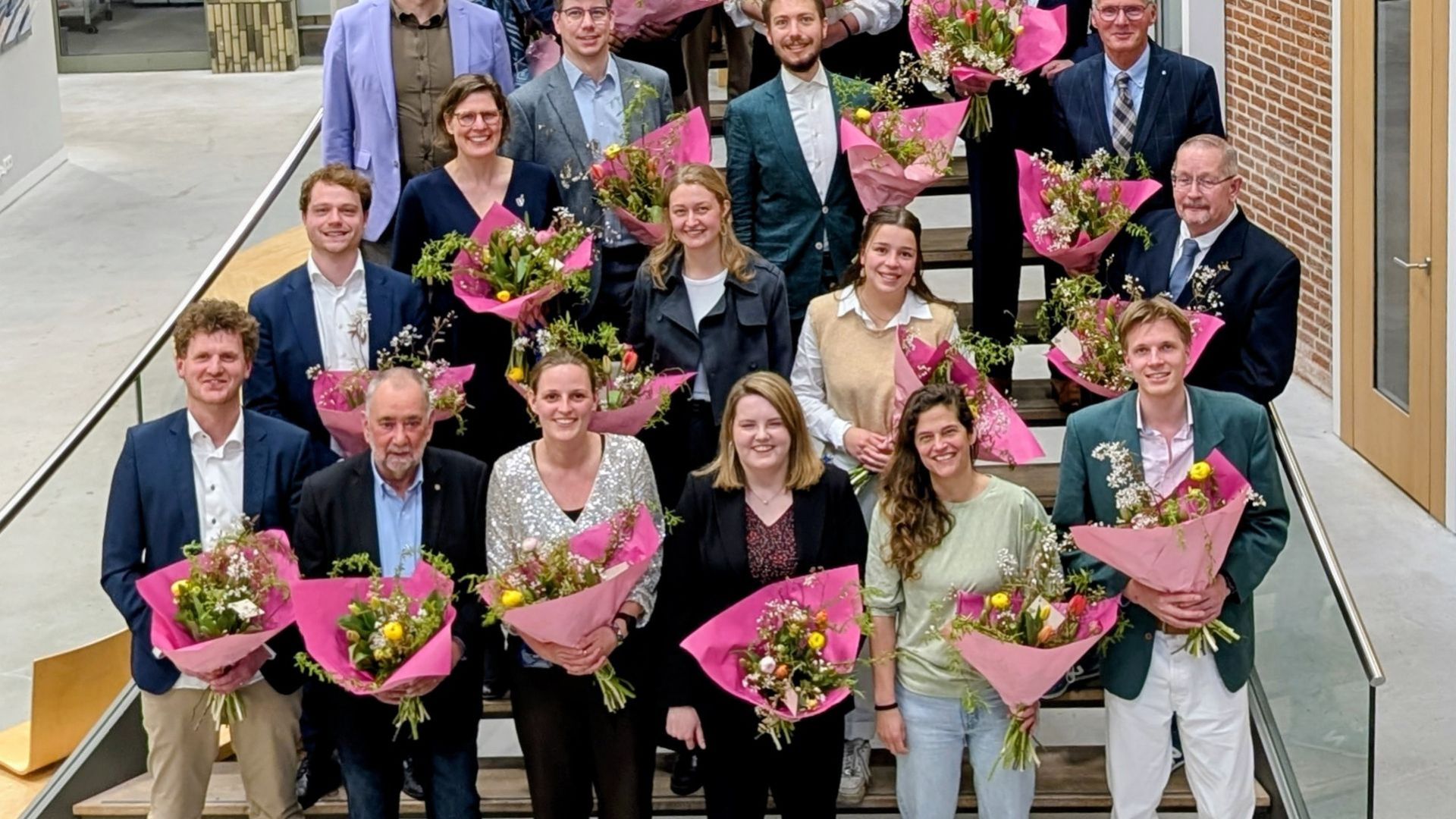 Installatie gemeenteraad Wageningen met 16 nieuwe leden