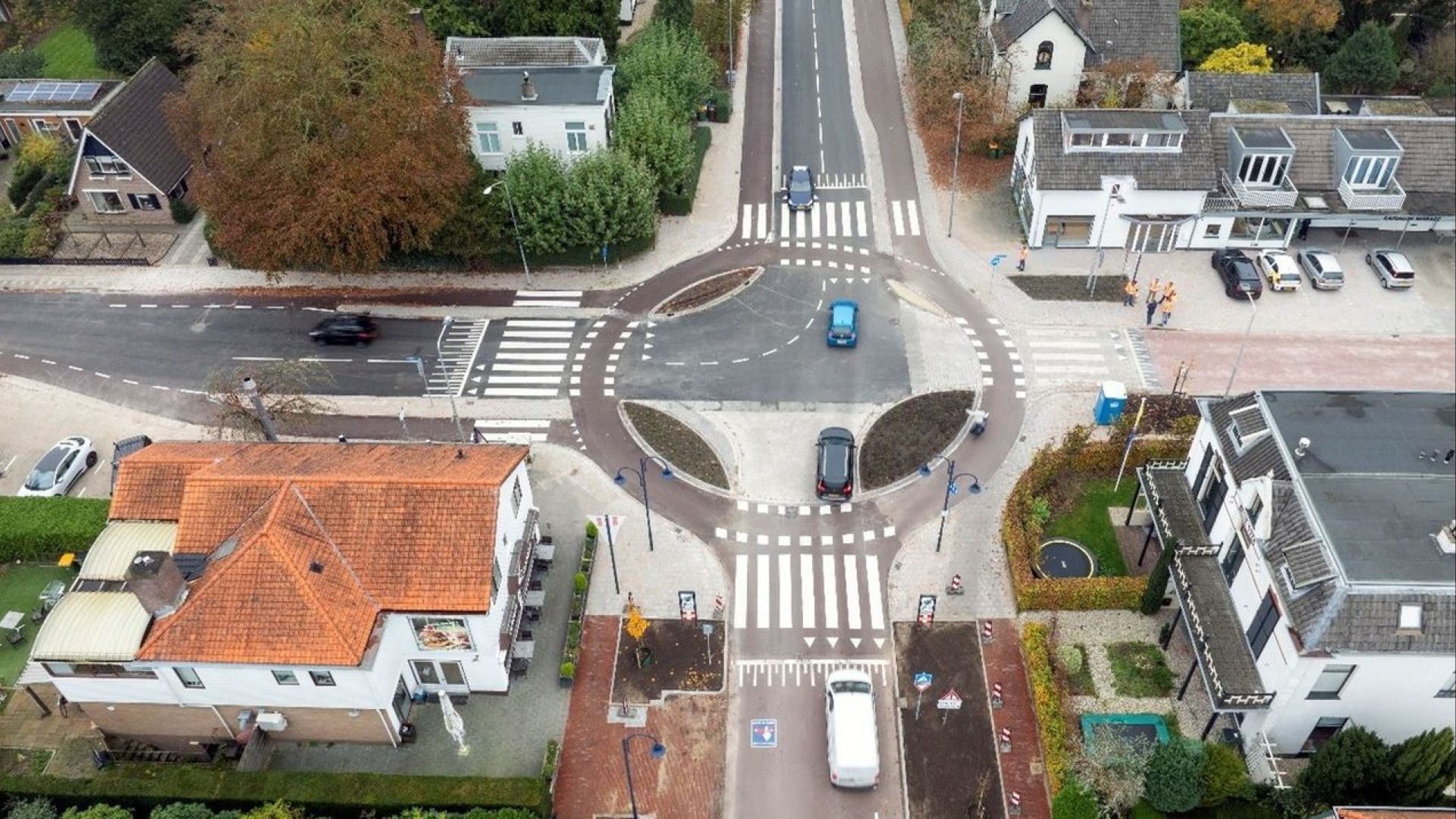 Onderzoek veiligheid fietsrotonde Bennekom: verkeer rijdt te hard