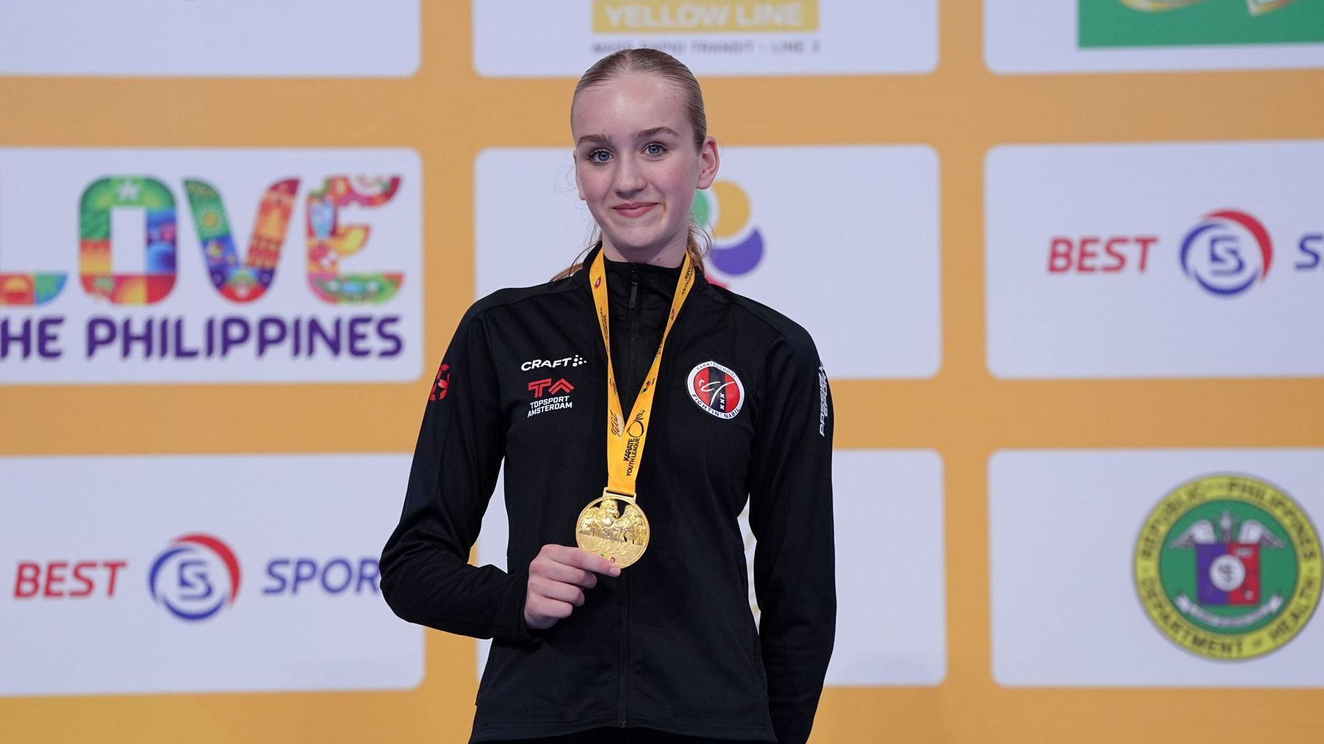 Ise van Bommel uit Rhenen pakt goud op Karate One Youth League in Manila