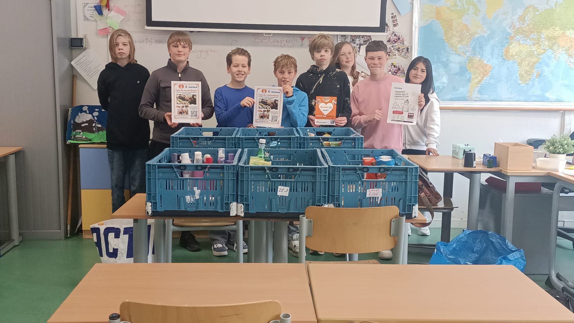 Leerlingen van Pantarijn Rhenen in actie voor War Child en de Voedselbank