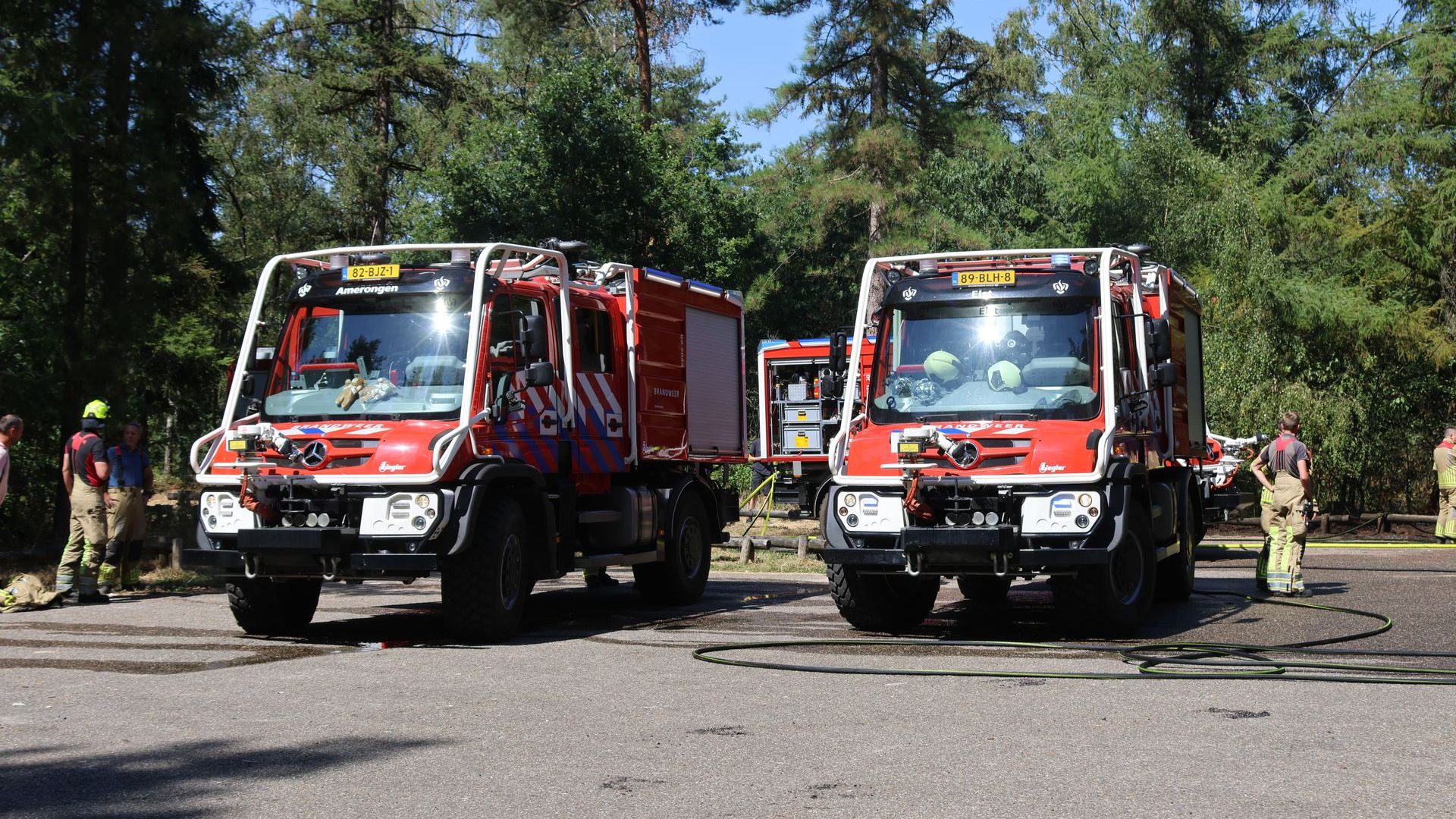 Opnieuw bosbrand in Rhenen, nu aan de Autoweg