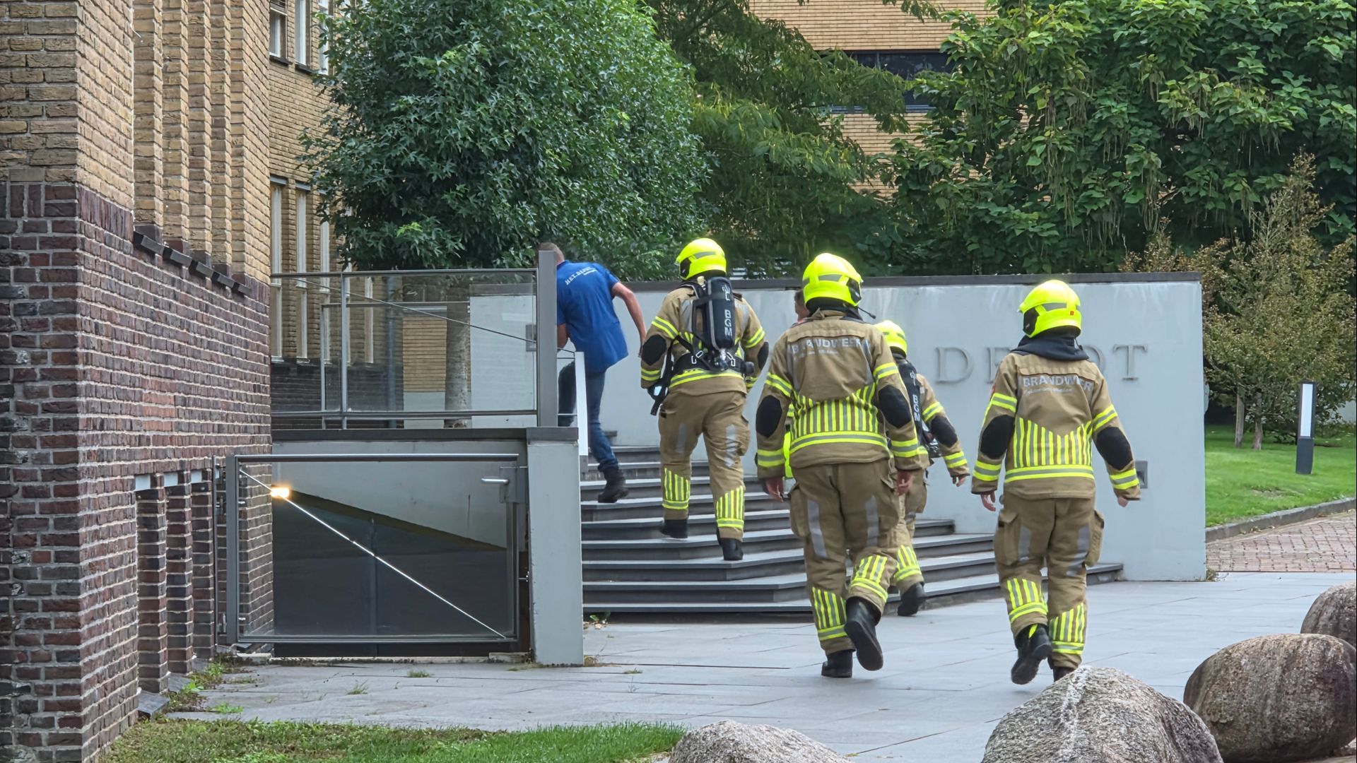 Brandmelding in Wageningen blijkt was een dakdekker