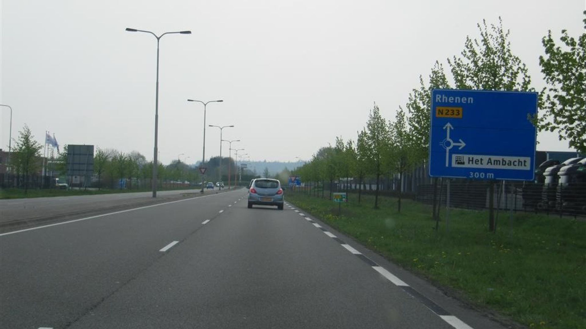 Deze herfst groot onderhoud aan N233 tussen Veenendaal en Rhenen